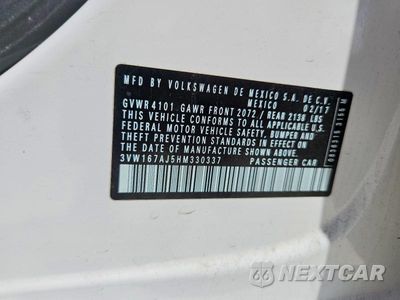 Zdjęcie 12 z 12 samochodu: 2017 VOLKSWAGEN JETTA S VIN:3VW167AJ5HM330337 - miniatura