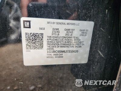 Zdjęcie 12 z 12 samochodu: 2018 CHEVROLET CRUZE LS VIN:1G1BC5SM6J7210620 - miniatura