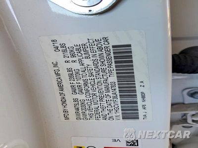 Zdjęcie 12 z 12 samochodu: 2018 HONDA ACCORD SPORT VIN:1HGCV1F38JA147833 - miniatura