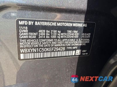 Zdjęcie 11 z 11 samochodu: 2019 BMW X2 M35I VIN:WBXYN1C50KEF29428 - miniatura
