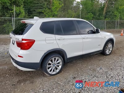 Trzecie zdjęcie samochodu z tyłu: 2013 BMW X3 XDRIVE28I VIN:5UXWX9C56D0A18088 - miniatura