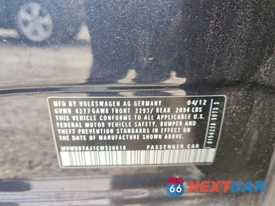 Zdjęcie 12 z 12 samochodu: 2012 VOLKSWAGEN GOLF VIN:WVWDB7AJ1CW320618 - miniatura