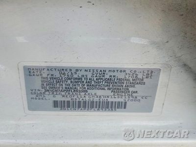 Zdjęcie 12 z 12 samochodu: 2015 NISSAN VERSA 1.6 SL VIN:3N1CN7AP2FL893385 - miniatura