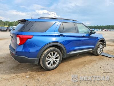 Trzecie zdjęcie samochodu z tyłu: 2022 FORD EXPLORER XLT VIN:1FMSK8DH5NGB97985 - miniatura