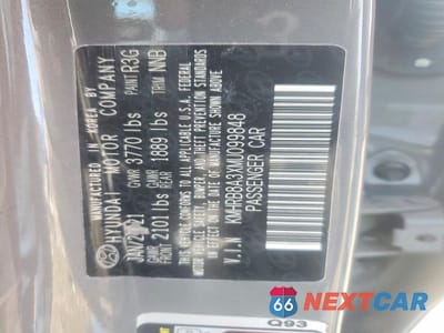 Zdjęcie 13 z 13 samochodu: 2021 HYUNDAI VENUE SE VIN:KMHRB8A3XMU099848 - miniatura
