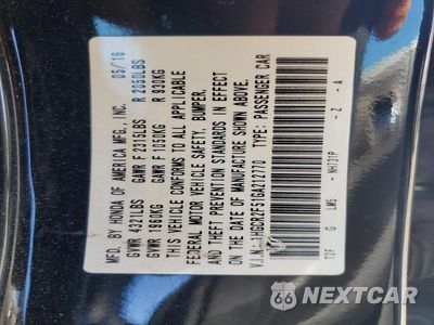 Zdjęcie 12 z 12 samochodu: 2016 HONDA ACCORD SPORT VIN:1HGCR2F51GA212770 - miniatura