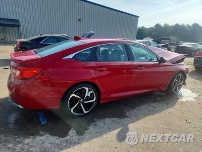Trzecie zdjęcie samochodu z tyłu: 2018 HONDA ACCORD SPORT VIN:1HGCV1F3XJA238652 - miniatura