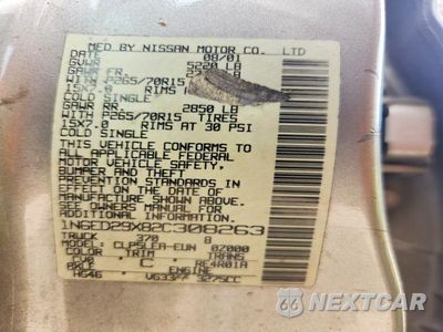 Zdjęcie 12 z 12 samochodu: 2002 NISSAN FRONTIER XE-V6 VIN:1N6ED29X82C308263 - miniatura