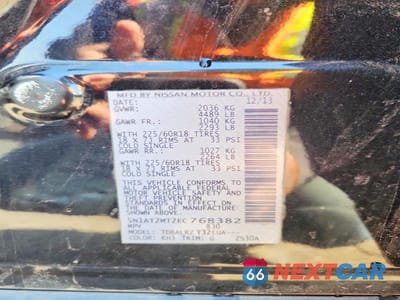 Zdjęcie 12 z 12 samochodu: 2014 NISSAN ROGUE SL VIN:5N1AT2MT2EC768382 - miniatura