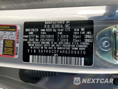 Zdjęcie 14 z 14 samochodu: 2024 KIA SPORTAGE X LINE VIN:5XYK6CDF4RG209370 - miniatura