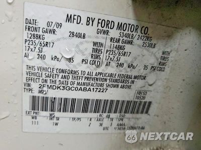 Zdjęcie 13 z 13 samochodu: 2010 FORD EDGE SE VIN:2FMDK3GC0ABA17227 - miniatura