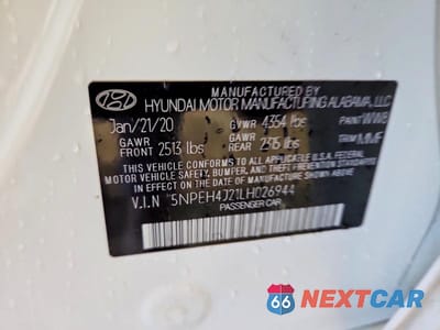 Zdjęcie 12 z 12 samochodu: 2020 HYUNDAI SONATA LIMITED VIN:5NPEH4J21LH026944 - miniatura