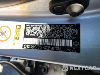 Zdjęcie 12 z 12 samochodu: 2013 LEXUS CT 200 VIN:JTHKD5BH2D2138015 - miniatura