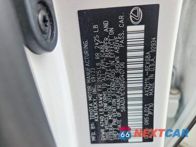 Zdjęcie 13 z 13 samochodu: 2024 LEXUS ES 300H BASE VIN:58ADA1C13RU040706 - miniatura