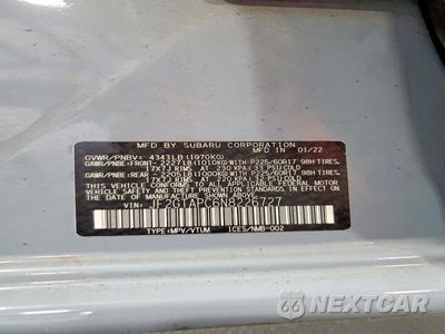 Zdjęcie 13 z 13 samochodu: 2022 SUBARU CROSSTREK PREMIUM VIN:JF2GTAPC6N8226727 - miniatura