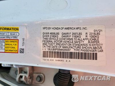 Zdjęcie 12 z 12 samochodu: 2021 ACURA TLX TECH A VIN:19UUB5F50MA009357 - miniatura