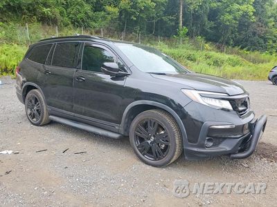 Czwarte zdjęcie samochodu z boku: 2022 HONDA PILOT BLACK VIN:5FNYF6H78NB072854 - miniatura