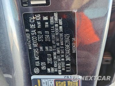Zdjęcie 12 z 12 samochodu: 2021 KIA FORTE FE VIN:3KPF24AD6ME286429 - miniatura