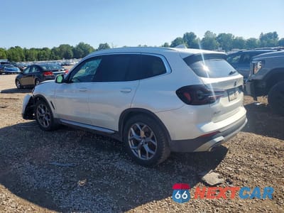 Drugie zdjęcie samochodu z przodu: 2022 BMW X3 XDRIVE30I VIN:5UX53DP03N9J12108 - miniatura
