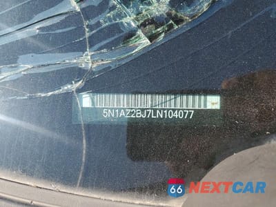 Zdjęcie 14 z 14 samochodu: 2020 NISSAN MURANO SV VIN:5N1AZ2BJ7LN104077 - miniatura