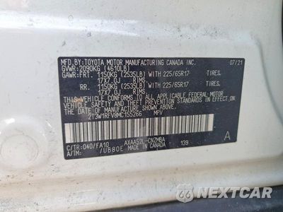Zdjęcie 14 z 14 samochodu: 2021 TOYOTA RAV4 XLE VIN:2T3W1RFV8MC155266 - miniatura