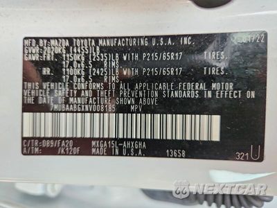Zdjęcie 13 z 13 samochodu: 2022 TOYOTA COROLLA CROSS LE VIN:7MUBAABGXNV008185 - miniatura