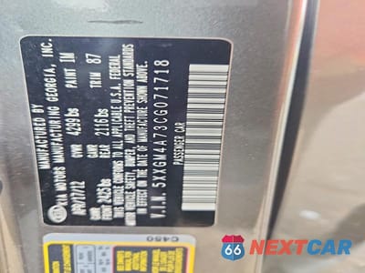 Zdjęcie 12 z 12 samochodu: 2012 KIA OPTIMA LX VIN:5XXGM4A73CG071718 - miniatura