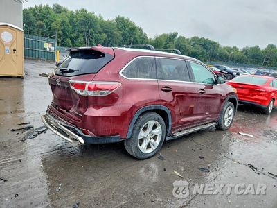 Trzecie zdjęcie samochodu z tyłu: 2015 TOYOTA HIGHLANDER LIMITED PLATINUM VIN:5TDDKRFH6FS146020 - miniatura
