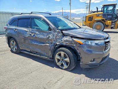 Czwarte zdjęcie samochodu z boku: 2015 TOYOTA HIGHLANDER LIMITED VIN:5TDDKRFH8FS093434 - miniatura