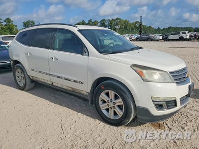 Czwarte zdjęcie samochodu z boku: 2014 CHEVROLET TRAVERSE LT VIN:1GNKRHKD4EJ108286 - miniatura