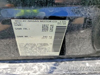 Zdjęcie 12 z 12 samochodu: 2016 NISSAN ALTIMA 2.5 S VIN:1N4AL3AP0GN367640 - miniatura