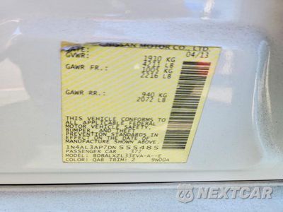 Zdjęcie 12 z 12 samochodu: 2013 NISSAN ALTIMA 2.5 VIN:1N4AL3AP7DN555485 - miniatura