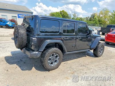 Trzecie zdjęcie samochodu z tyłu: 2023 JEEP WRANGLER RUBICON 4XE VIN:1C4JJXR68PW620944 - miniatura