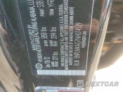 Zdjęcie 12 z 12 samochodu: 2022 HYUNDAI ELANTRA SEL VIN:5NPLM4AG7NH074529 - miniatura