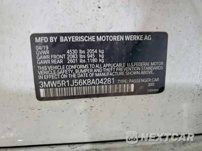 Zdjęcie 13 z 13 samochodu: 2019 BMW 330I VIN:3MW5R1J56K8A04281 - miniatura