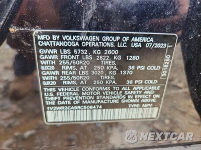 Zdjęcie 14 z 14 samochodu: 2024 VOLKSWAGEN ATLAS SE VIN:1V2WR2CA5RC508474 - miniatura