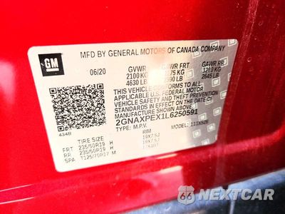 Zdjęcie 12 z 12 samochodu: 2020 CHEVROLET EQUINOX PREMIER VIN:2GNAXPEX1L6250591 - miniatura