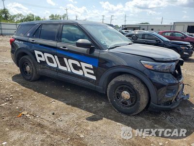Czwarte zdjęcie samochodu z boku: 2020 FORD EXPLORER POLICE INTERCEPTOR VIN:1FM5K8AB5LGD08030 - miniatura