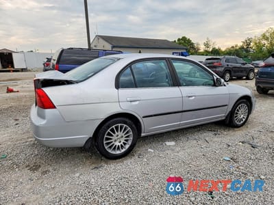Trzecie zdjęcie samochodu z tyłu: 2001 HONDA CIVIC EX VIN:1HGES26701L017981 - miniatura