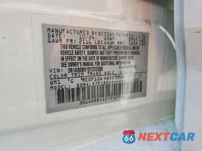 Zdjęcie 12 z 12 samochodu: 2025 NISSAN SENTRA S VIN:3N1AB8BV1SY252986 - miniatura