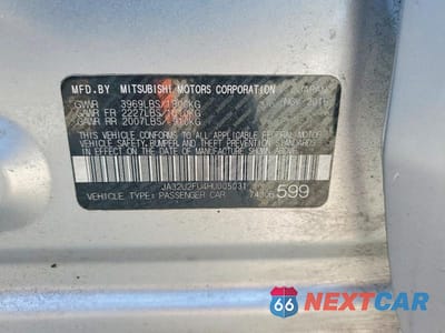 Zdjęcie 13 z 13 samochodu: 2017 MITSUBISHI LANCER ES VIN:JA32U2FU4HU005031 - miniatura