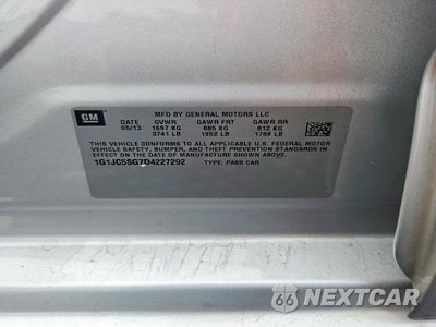 Zdjęcie 12 z 12 samochodu: 2013 CHEVROLET SONIC LT VIN:1G1JC5SG7D4227292 - miniatura