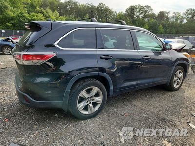 Trzecie zdjęcie samochodu z tyłu: 2016 TOYOTA HIGHLANDER LIMITED PLATINUM VIN:5TDDKRFH7GS314829 - miniatura