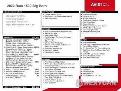 Zdjęcie 12 z 13 samochodu: 2023 RAM 1500 BIG HORN/LONE STAR VIN:1C6RREFT6PN559584 - miniatura