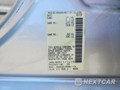 Zdjęcie 13 z 13 samochodu: 2020 NISSAN ALTIMA S VIN:1N4BL4BV9LC173279 - miniatura