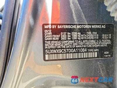 Zdjęcie 13 z 13 samochodu: 2013 BMW X3 XDRIVE28I VIN:5UXWX9C57D0A11084 - miniatura