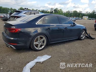 Trzecie zdjęcie samochodu z tyłu: 2019 AUDI S4 PREMIUM PLUS VIN:WAUB4AF49KA033022 - miniatura