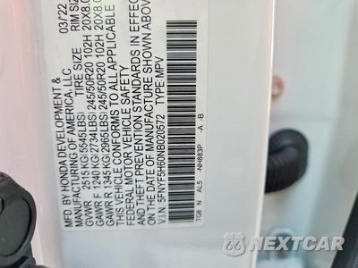Zdjęcie 14 z 14 samochodu: 2022 HONDA PILOT TOURING VIN:5FNYF5H60NB020572 - miniatura
