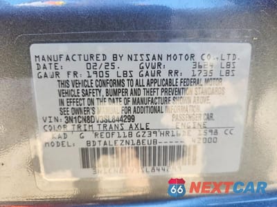 Zdjęcie 12 z 12 samochodu: 2025 NISSAN VERSA S VIN:3N1CN8DV3SL844299 - miniatura
