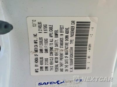 Zdjęcie 13 z 13 samochodu: 2013 ACURA TL TECH VIN:19UUA8F5XDA005644 - miniatura